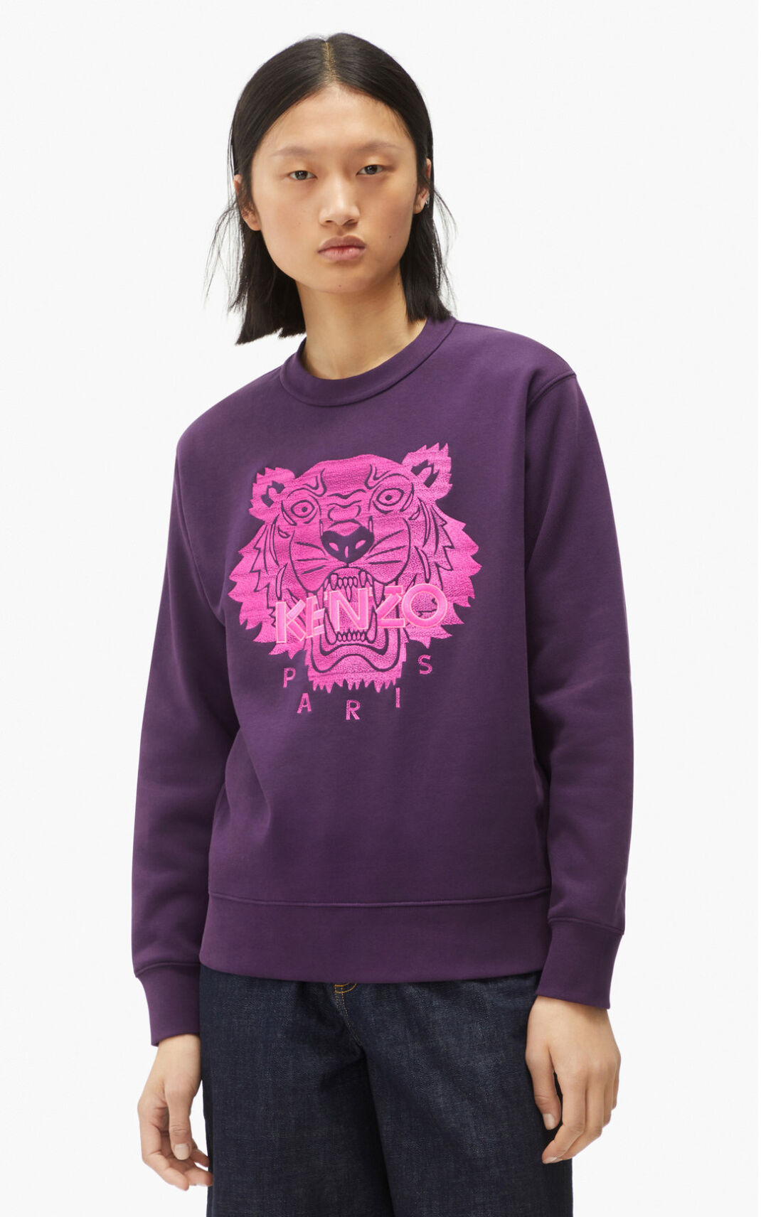 Kenzo Tiger Melegítő Felső Női Lila | ID.491049